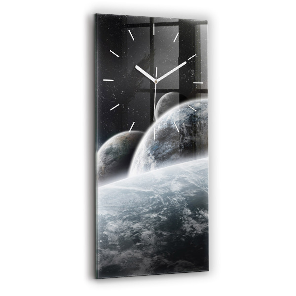 Négyszögletes üvegóra 30x60 Űr és bolygók