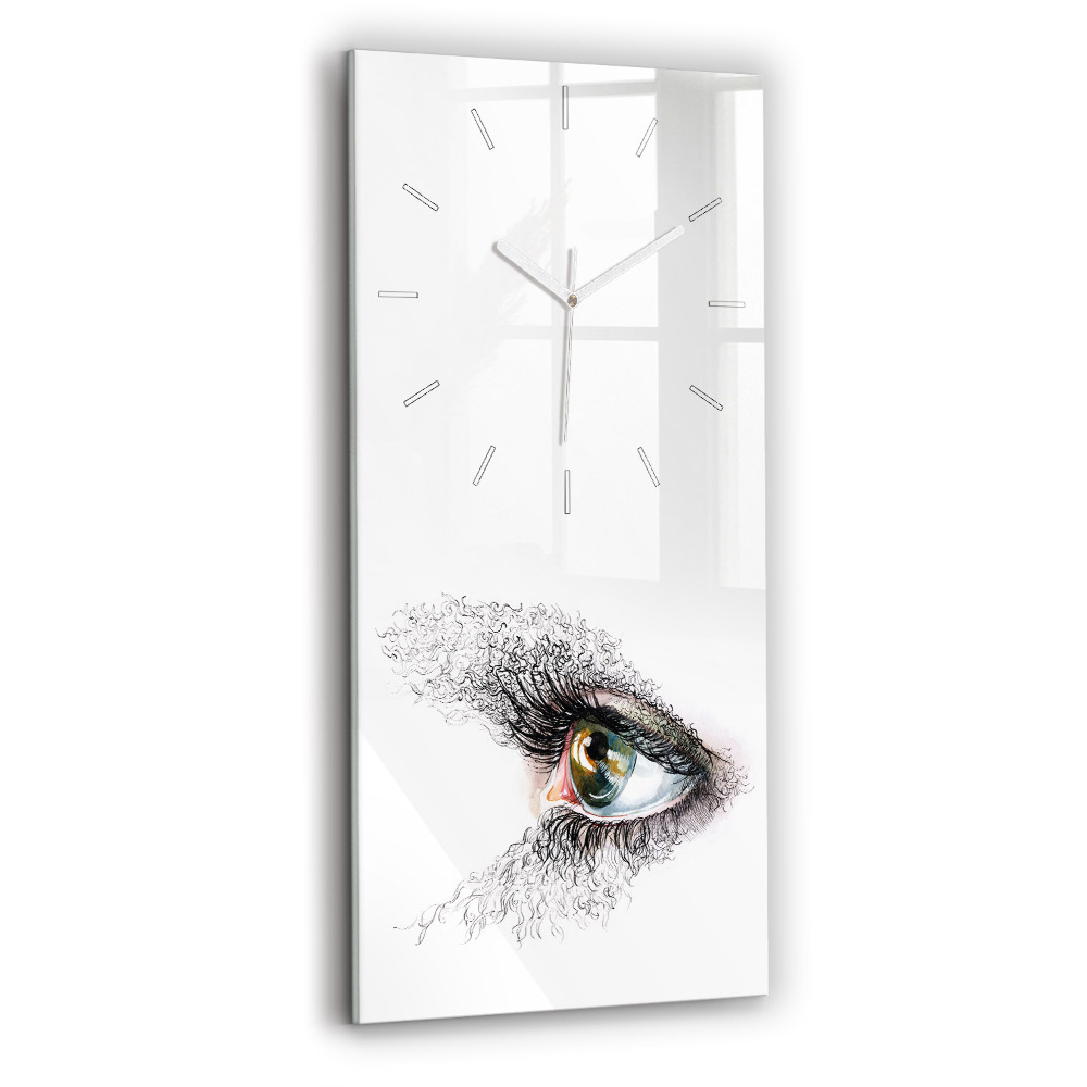 Téglalap alakú üvegóra 30x60 Emberi szem rajza