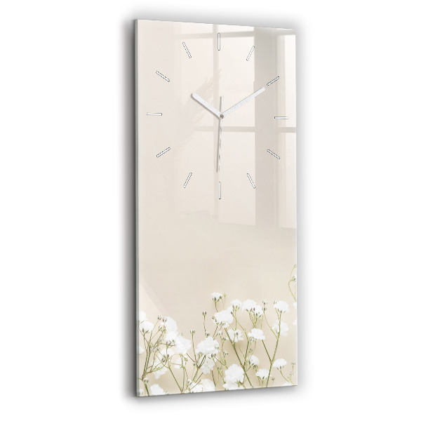Téglalap alakú üvegóra 30x60 Virágzó gypsophila virágok