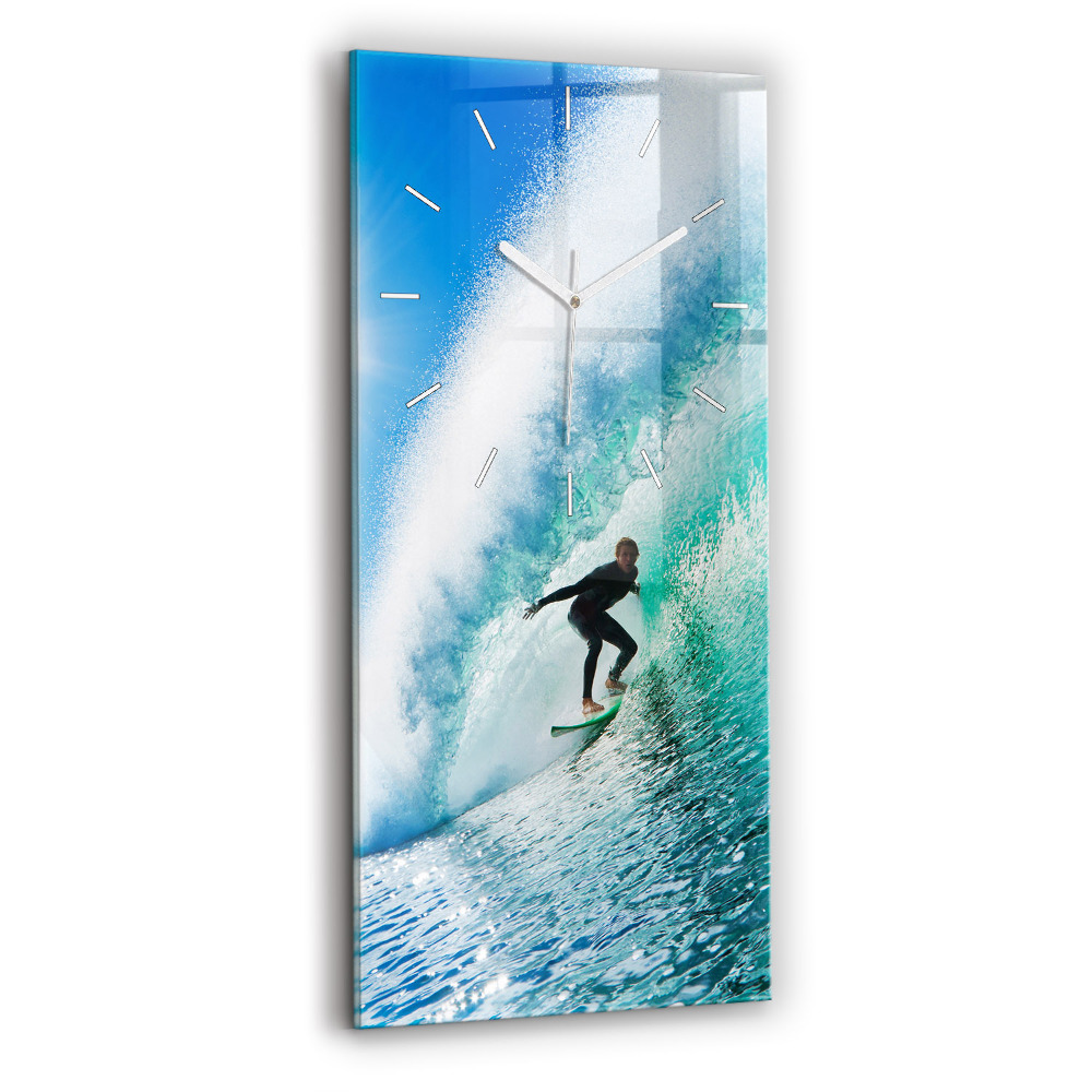 Négyszögletes fali üvegóra 30x60 Szörfözés Hawaii-on