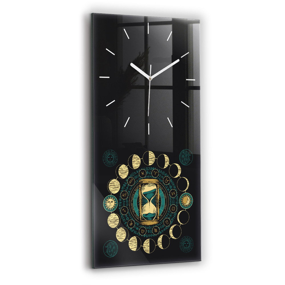 Téglalap alakú üvegóra 30x60 Holdfázisok és homokóra