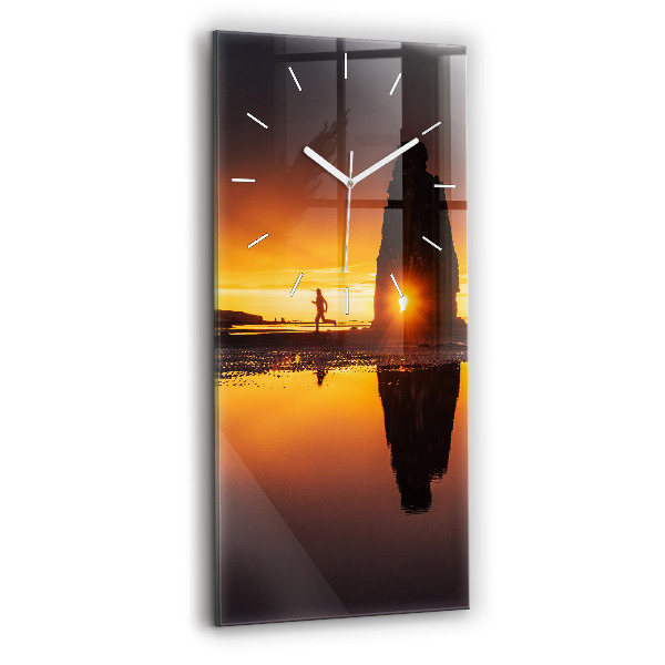 Téglalap alakú üvegóra 30x60 Futó és naplemente