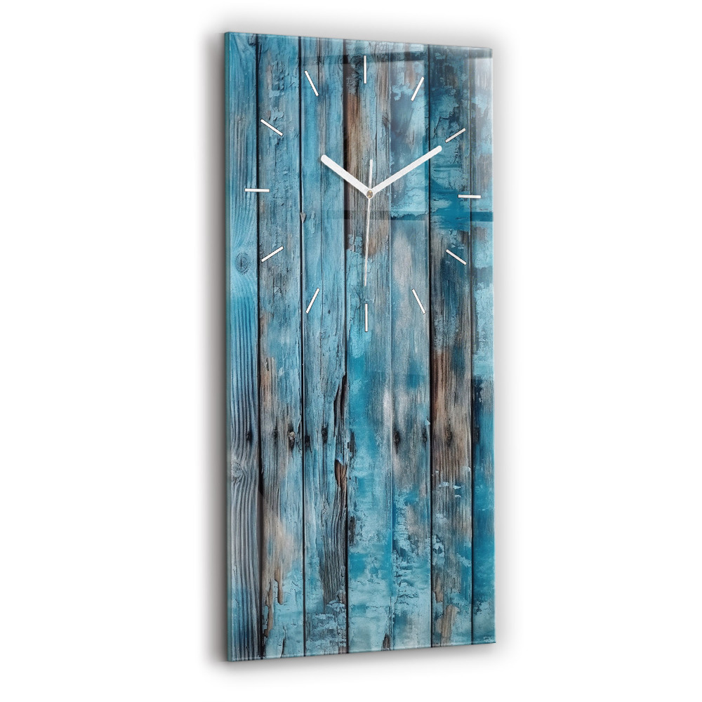 Négyszögletes fali üvegóra 30x60 Kék táblák