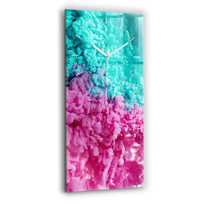 Négyszögletes üvegóra 30x60 Modern művészet – foltok