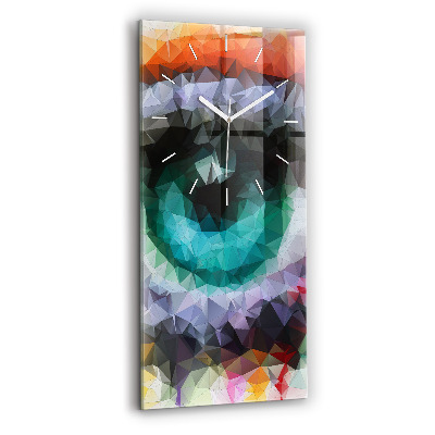 Téglalap alakú üvegóra 30x60 Színes emberi szem