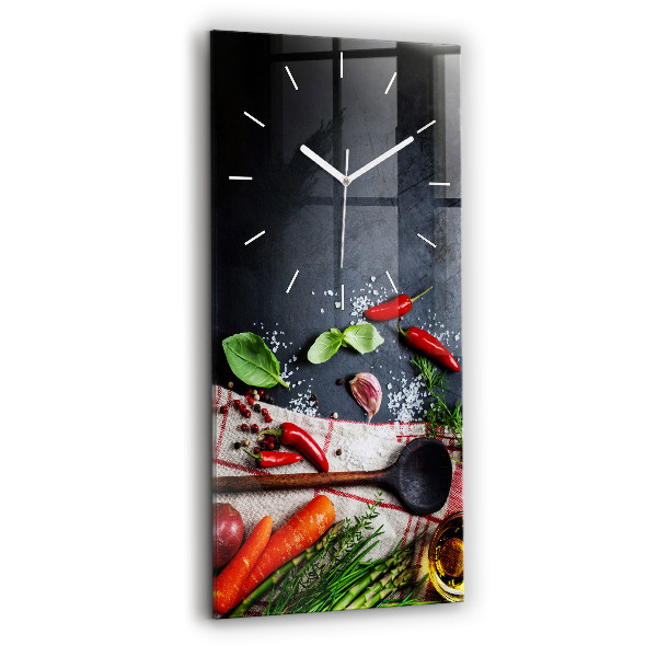 Téglalap alakú üvegóra 30x60 Zöldségek