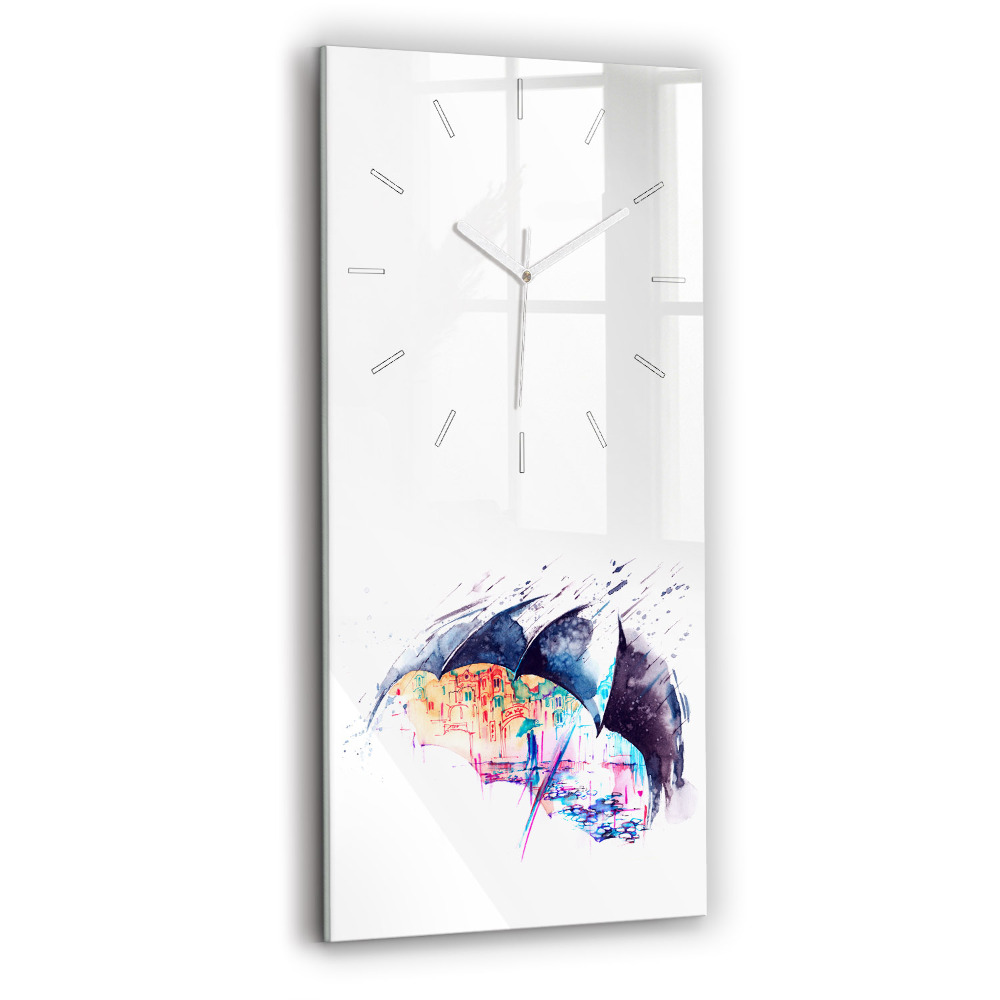 Téglalap alakú üvegóra 30x60 Esernyő és város