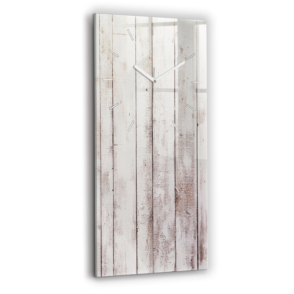 Négyszögletes fali üvegóra 30x60 Világos fa táblák
