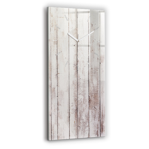 Négyszögletes fali üvegóra 30x60 Világos fa táblák