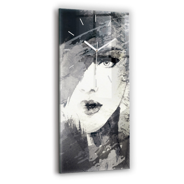 Téglalap alakú üvegóra 30x60 Nő – akvarellek