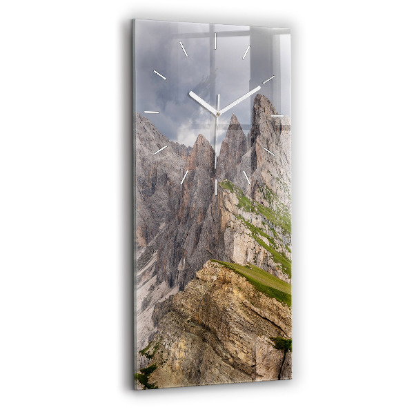 Négyszögletes üvegóra 30x60 Sziklás hegyek