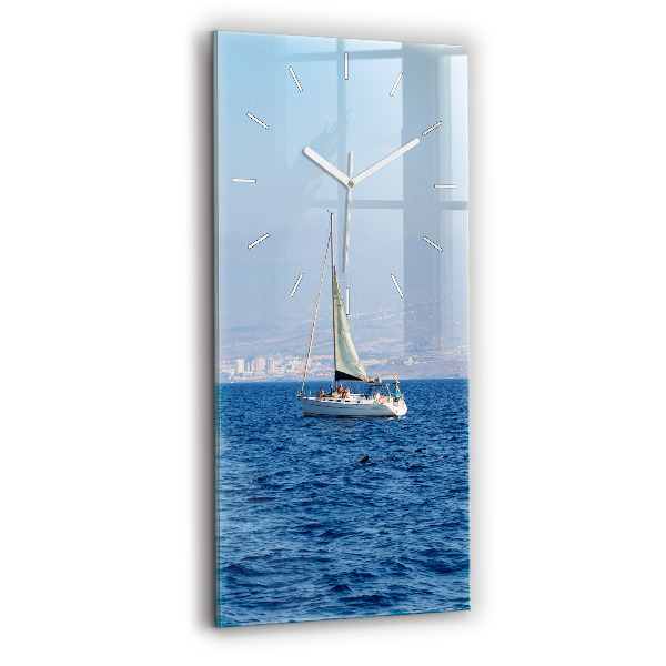 Négyszögletes fali üvegóra 30x60 Yacht Tenerifén