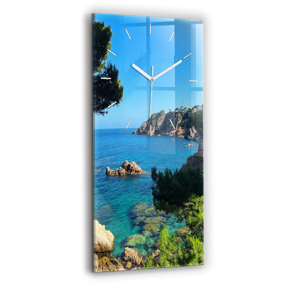 Függőleges üvegóra 30x60 Costa Brava tengerpart