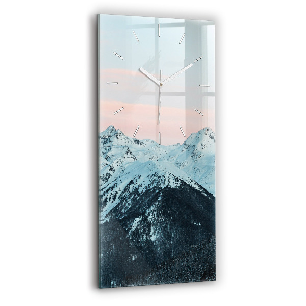Függőleges üvegóra 30x60 Hegyvidék télen