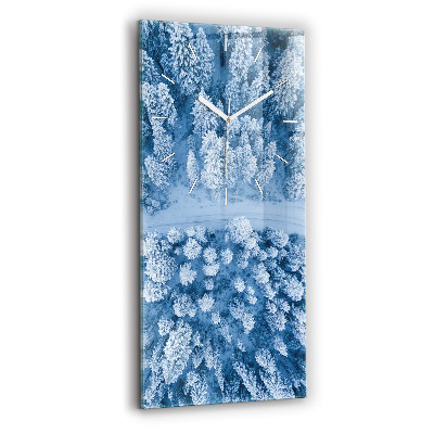 Négyszögletes üvegóra 30x60 Erdő drónból