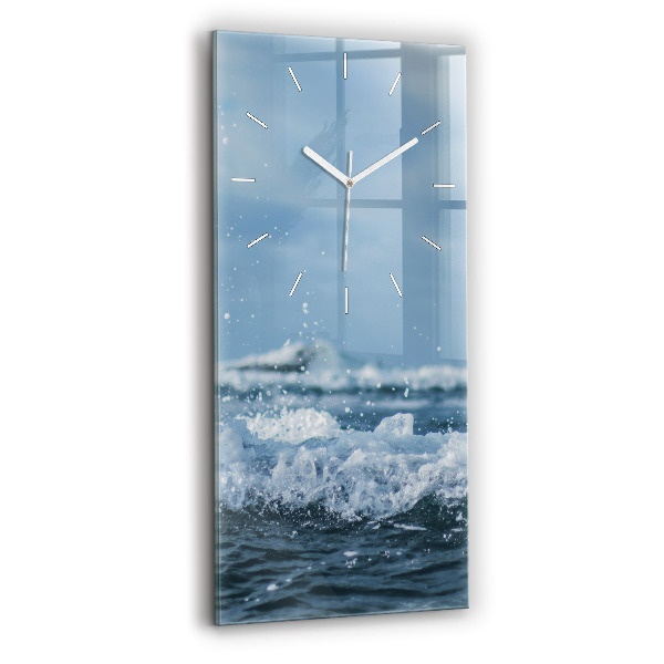 Négyszögletes fali üvegóra 30x60 Tengeri hullám fotózás