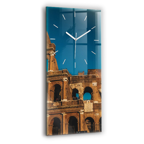 Négyszögletes fali üvegóra 30x60 Colosseum Olaszországban
