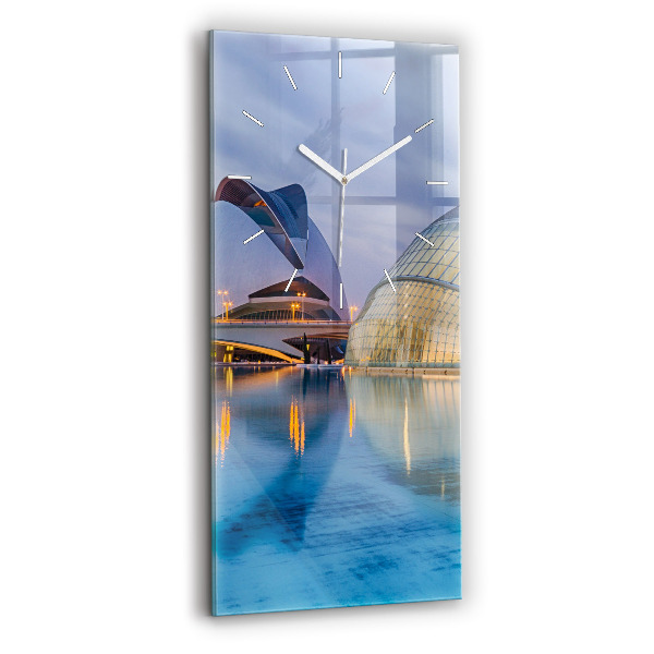 Téglalap alakú üvegóra 30x60 Városi naplemente