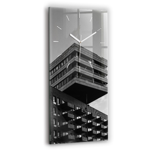 Négyszögletes üvegóra 30x60 Építészet Amszterdamban