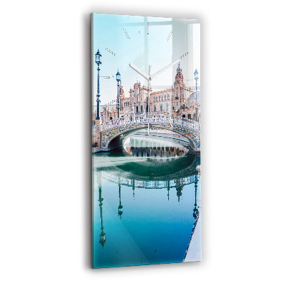 Négyszögletes üvegóra 30x60 Plaza de España Sevillában