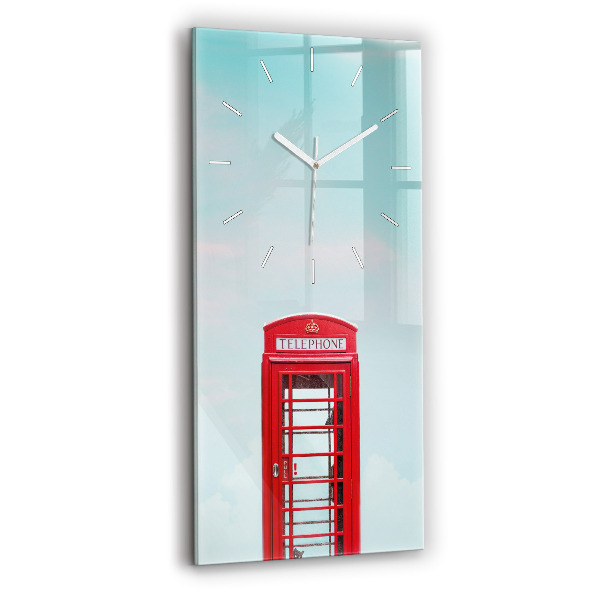 Négyszögletes fali üvegóra 30x60 telefonfülke
