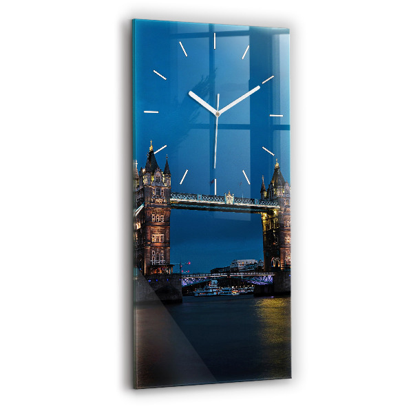 Függőleges üvegóra 30x60 Tower Bridge London éjjel
