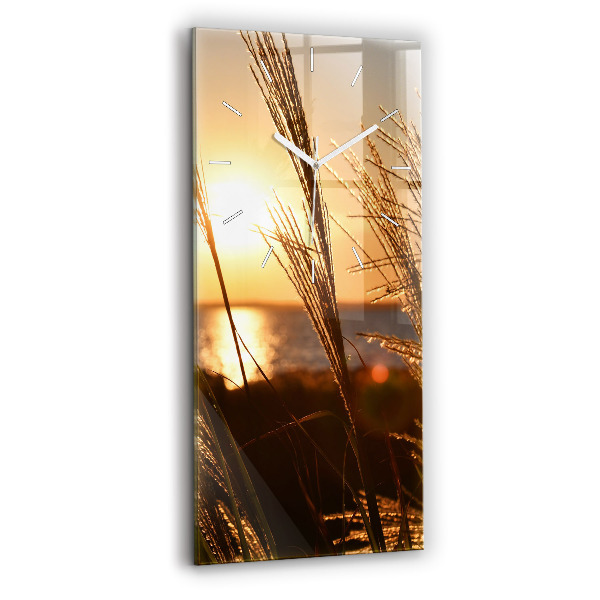 Függőleges üvegóra 30x60 Búza az arany napsütésben