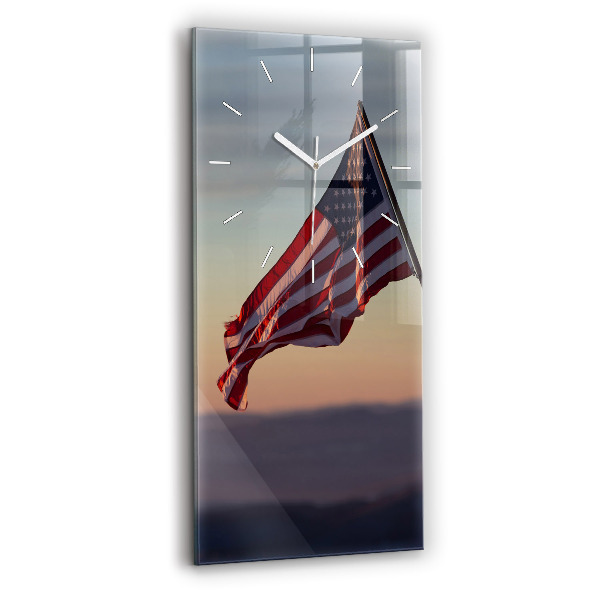 Függőleges üvegóra 30x60 USA zászló lobogó