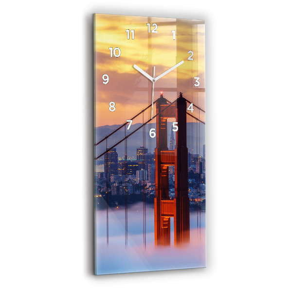 Négyszögletes üvegóra Híd San Franciscóban