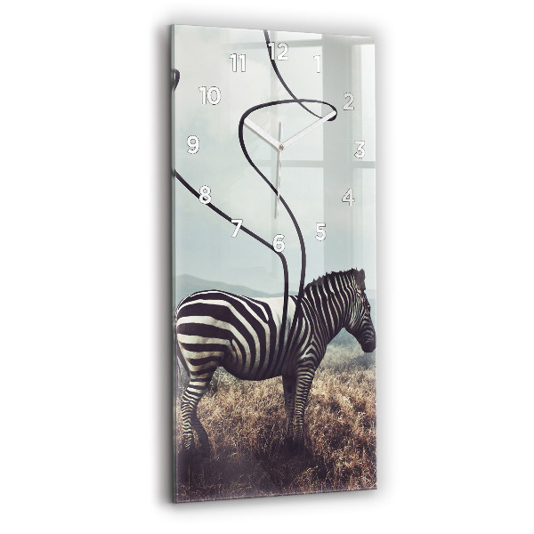Függőleges üvegóra Zebra – Absztrakció