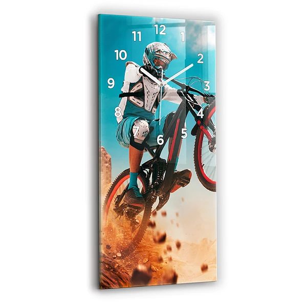 Négyszögletes fali üvegóra Kaszkadőr és az adrenalin