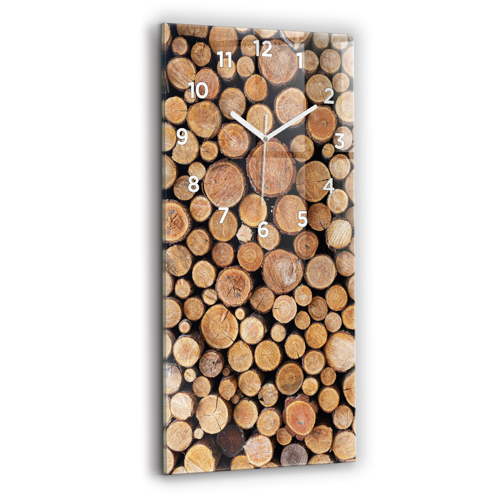 Négyszögletes üvegóra Fa gyűrűk