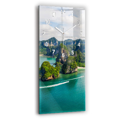 Négyszögletes üvegóra Sziget Thaiföldön