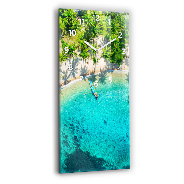 Függőleges üvegóra Koh Tao trópusi tengerpart