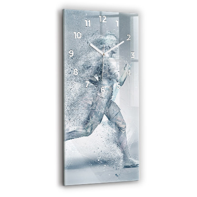 Téglalap alakú üvegóra Futó ember