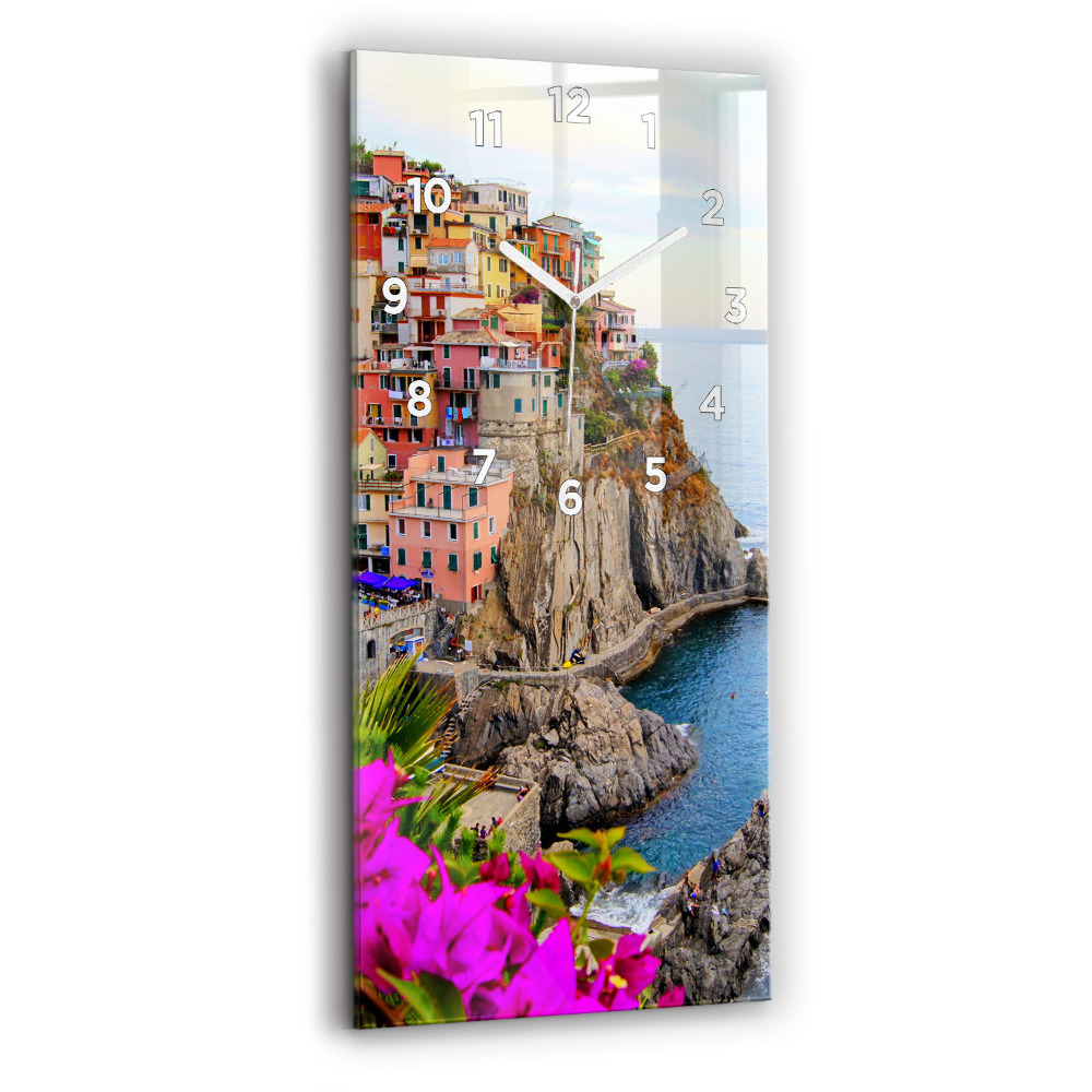 Függőleges üvegóra Cinque Terre partja