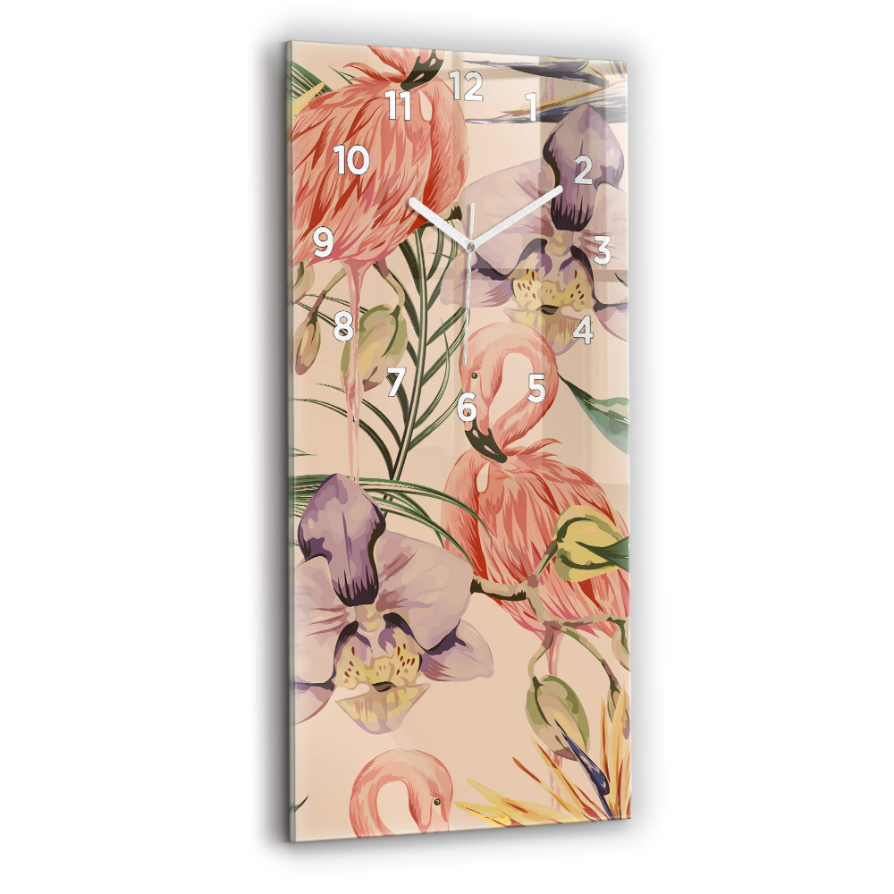 Négyszögletes üvegóra Trópusi pálmalevél