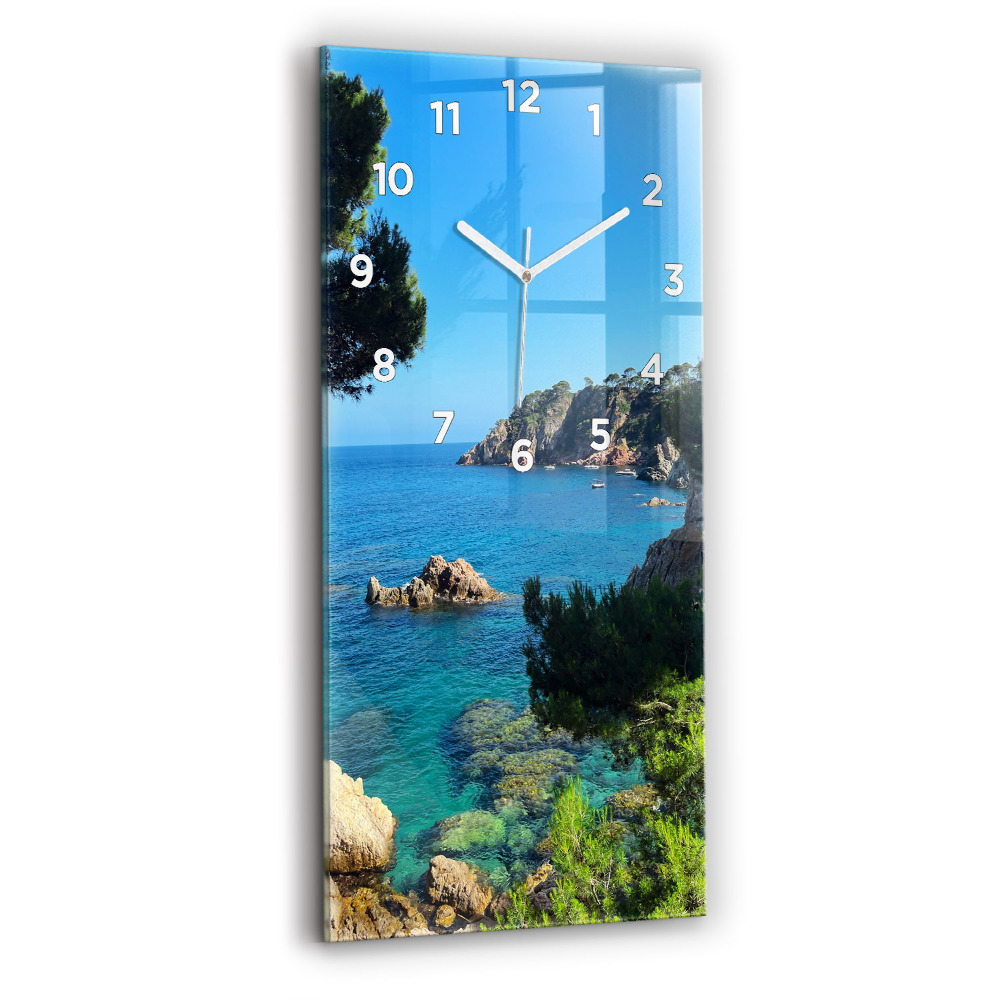 Függőleges üvegóra Costa Brava tengerpart