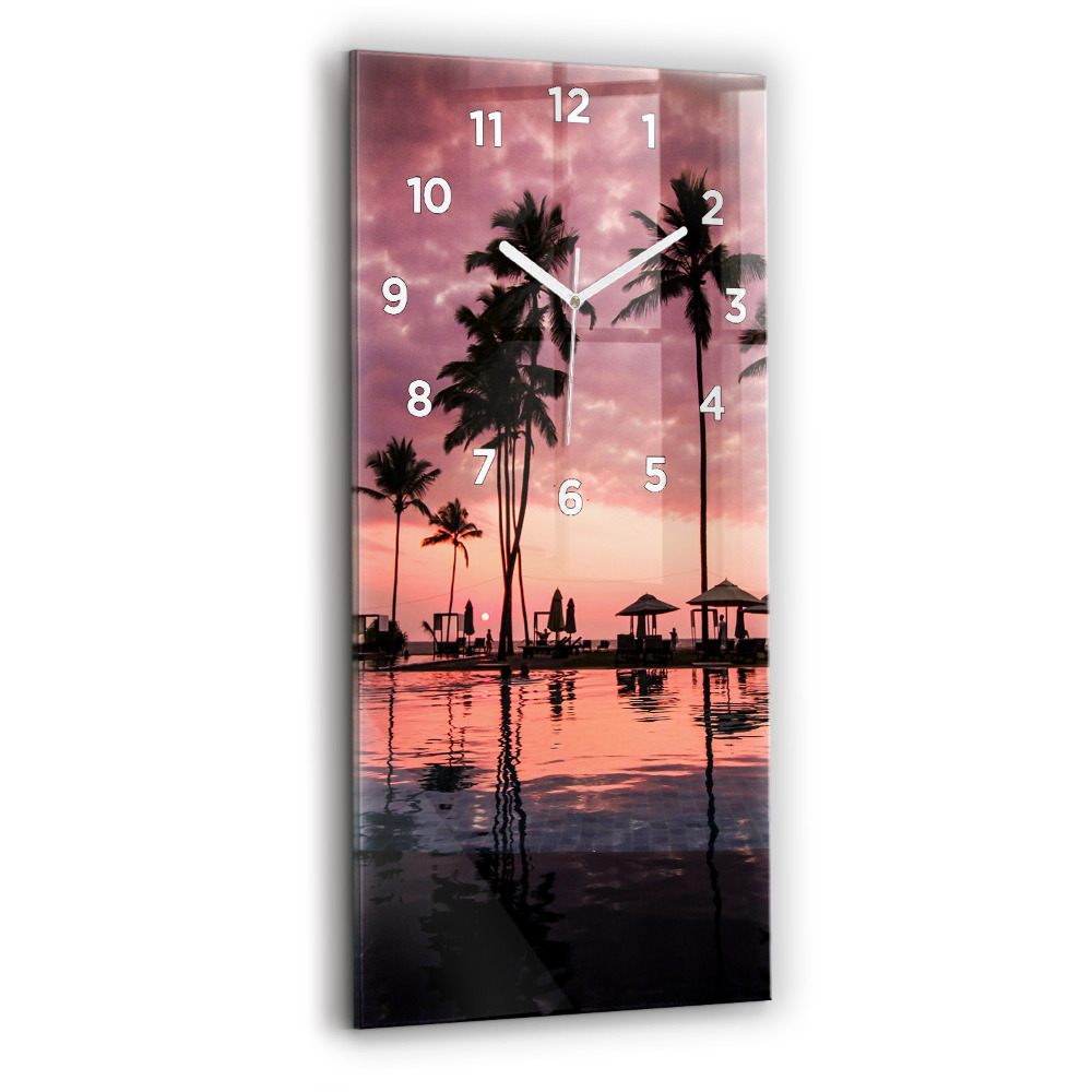 Téglalap alakú üvegóra Pálmafák Hawaii-on