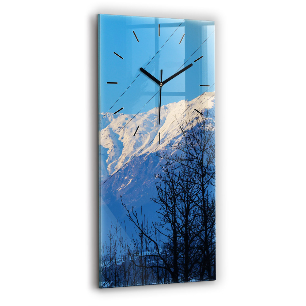 Négyszögletes fali üvegóra 30x60 Hegyi kilátás