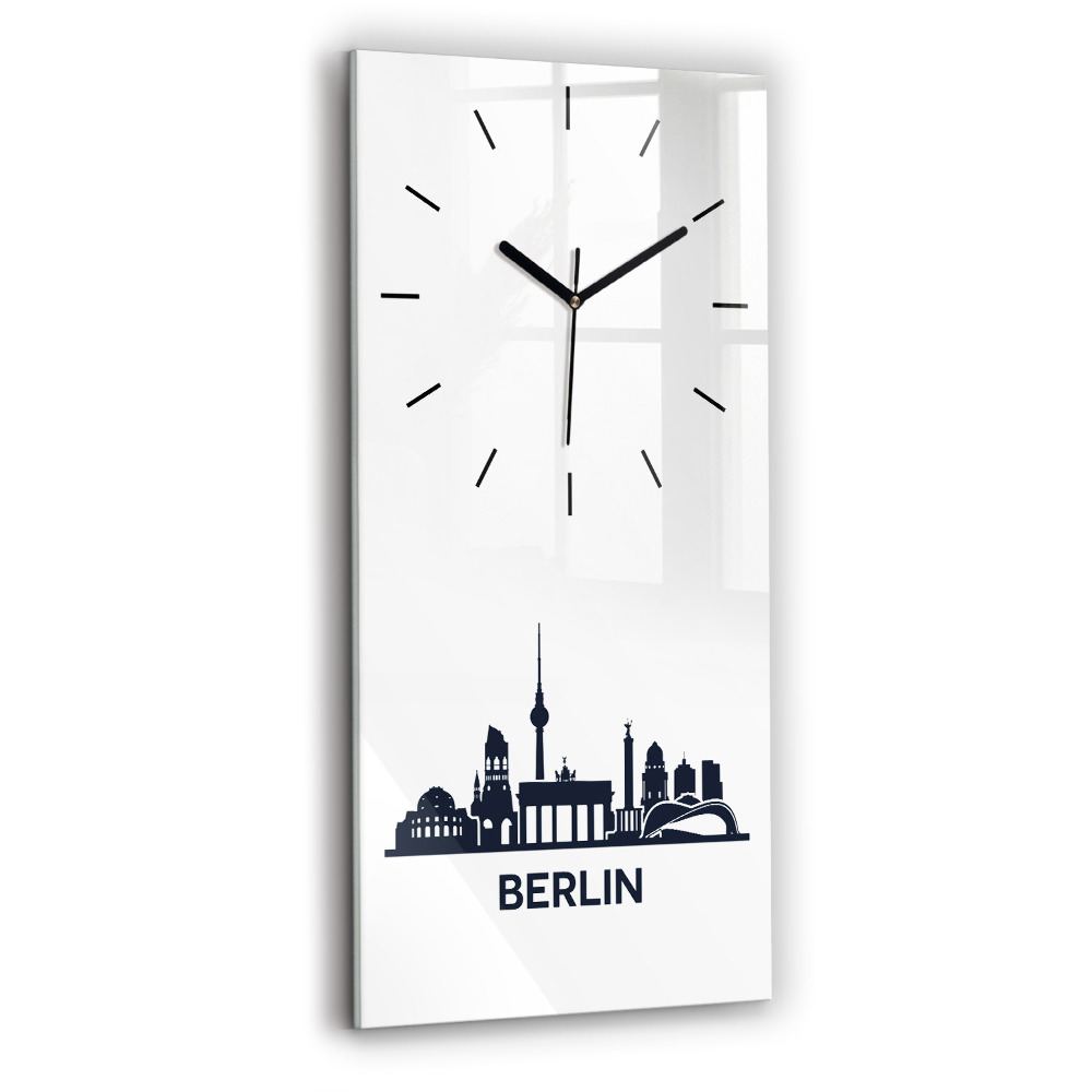 Téglalap alakú üvegóra 30x60 Berlin város illusztráció