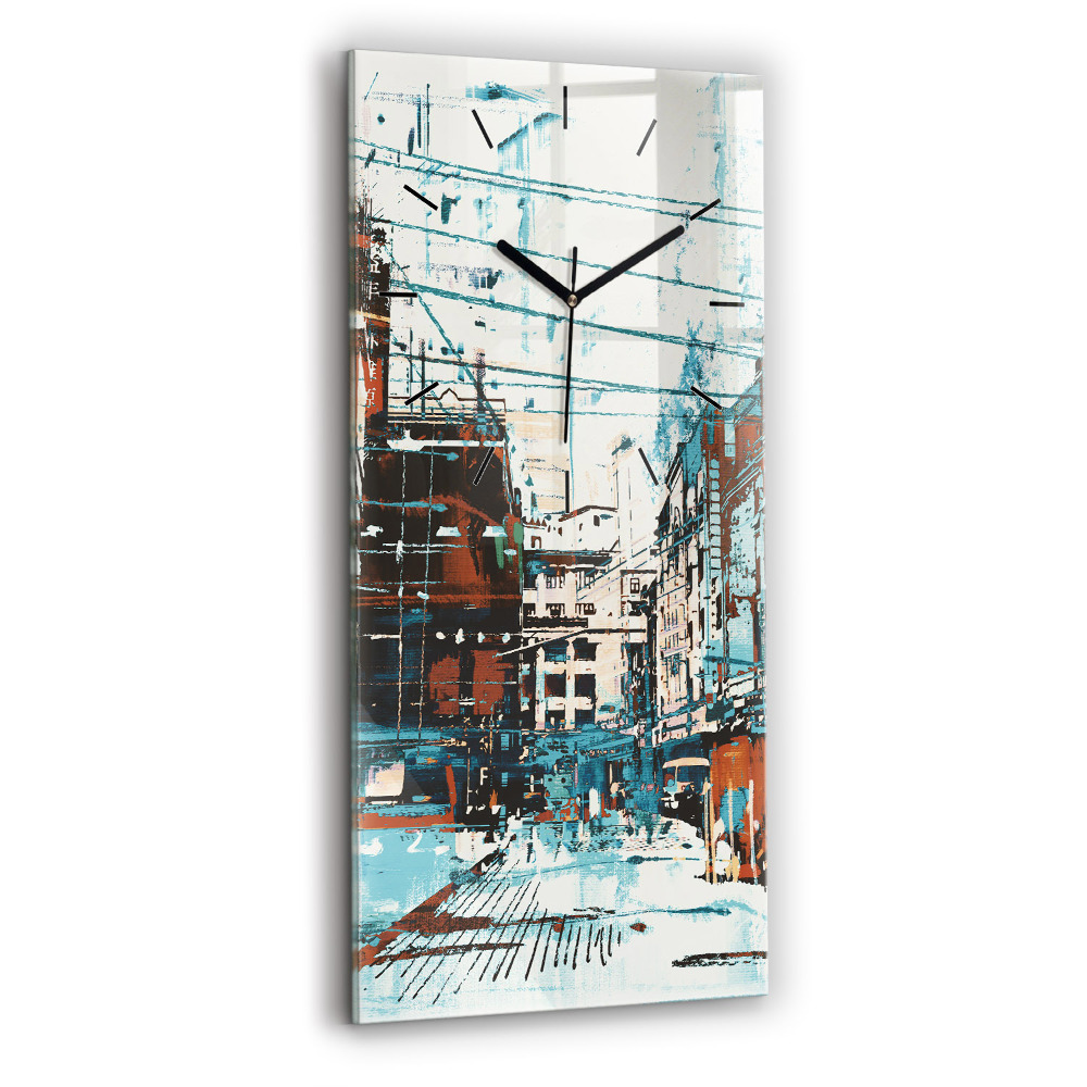 Négyszögletes üvegóra 30x60 Utcai művészet
