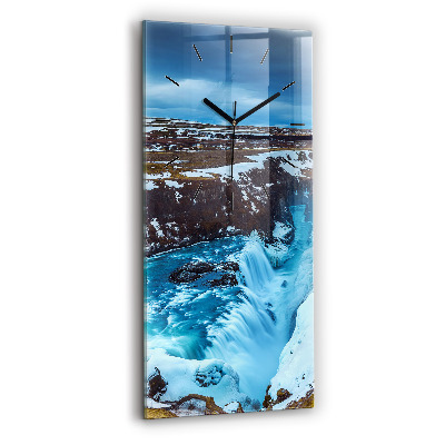 Függőleges üvegóra 30x60 Gullfoss vízesés Izlandon