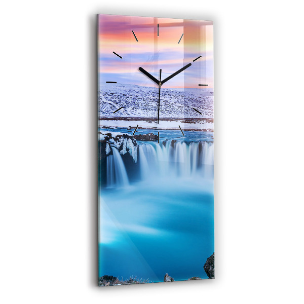 Függőleges üvegóra 30x60 Godafoss vízesés Izlandon