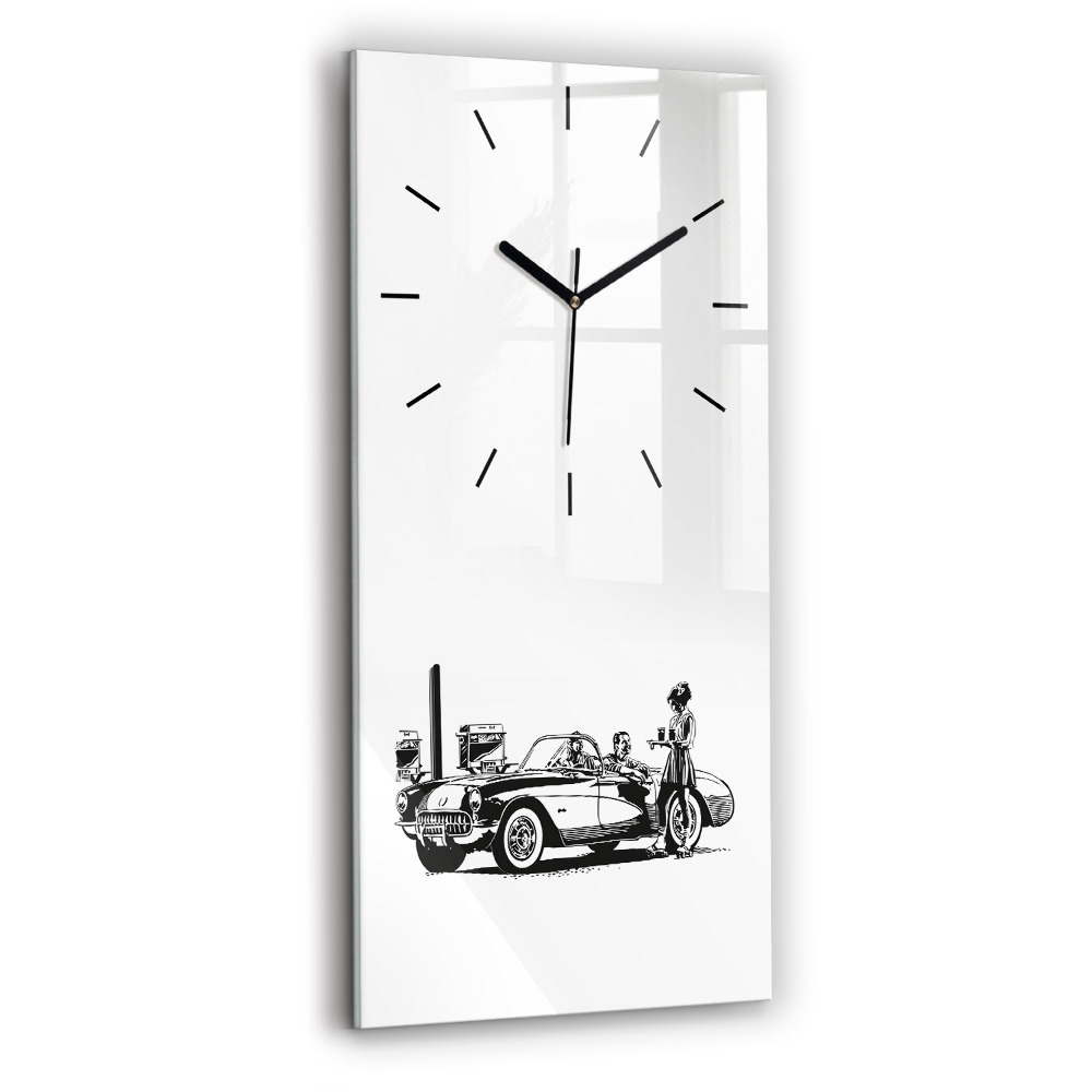 Téglalap alakú üvegóra 30x60 Retro Illusztráció