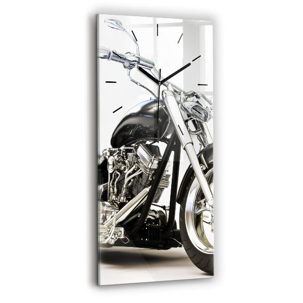 Függőleges üvegóra 30x60 Fekete motorkerékpár