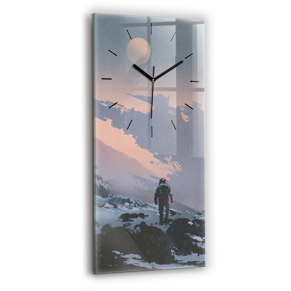 Függőleges üvegóra 30x60 Űrhajósok Tejút