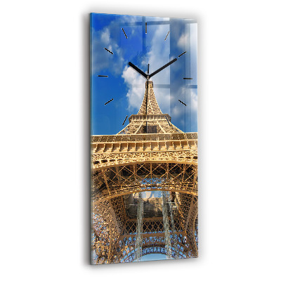 Négyszögletes üvegóra 30x60 Franciaország Eiffel-torony