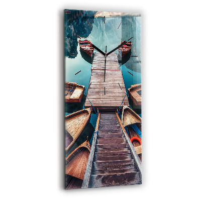 Függőleges üvegóra 30x60 Híd és tó