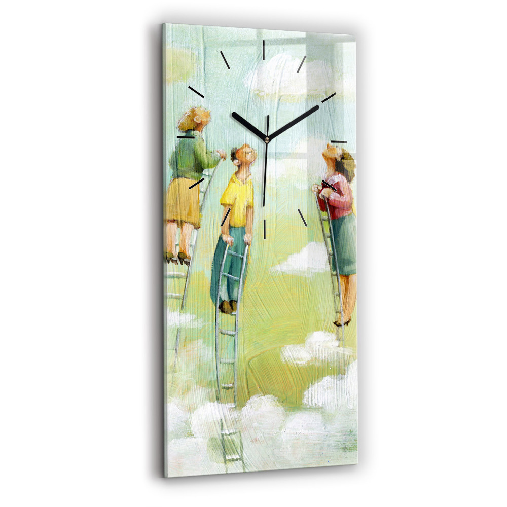 Téglalap alakú üvegóra 30x60 Emberek a létrán